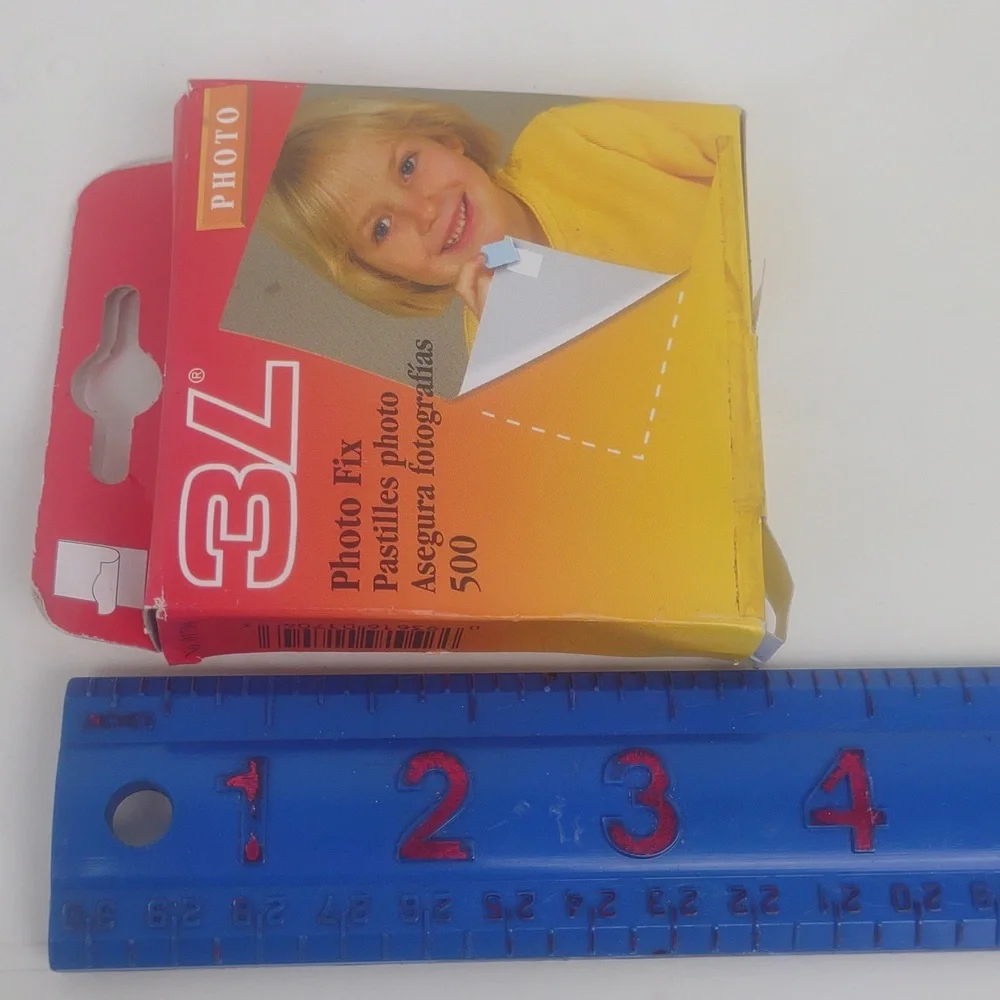 3L Photo Fix Adhesive Squares Scrapbook Photo Corner New , Vintage